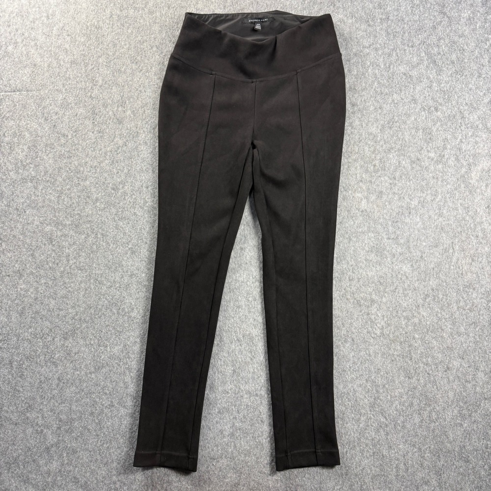 Andrew Marc Faux Suede Leggings Skinny Womens Small Black Excellent High Rise